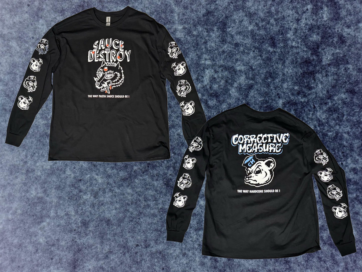 Sauce And Destroy + Corrective Measure Longsleeve